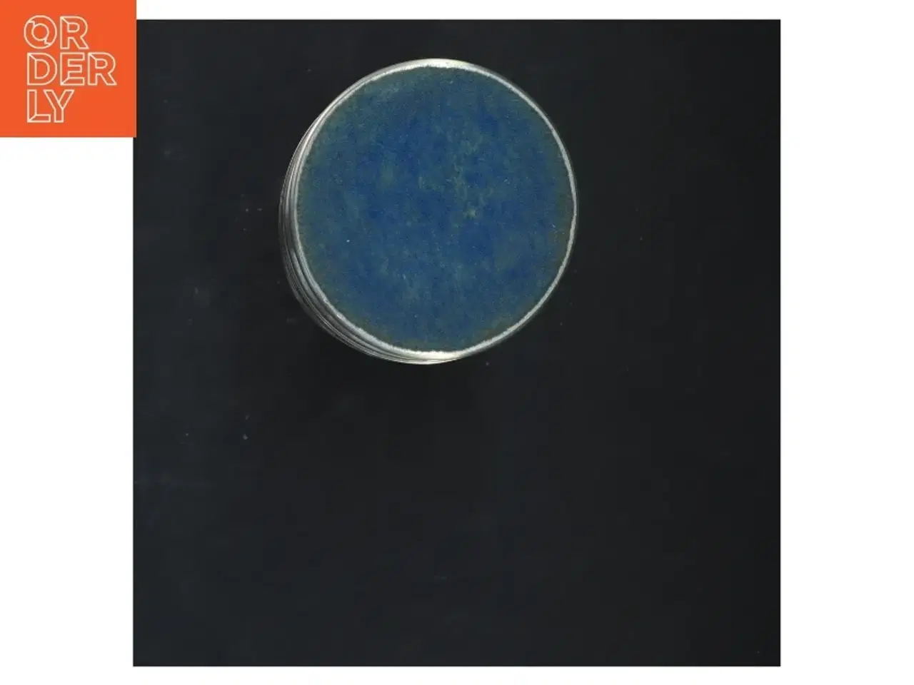 Billede 3 - Tin vase med sejlskibsmotiv (str. 24,5x8 cm)