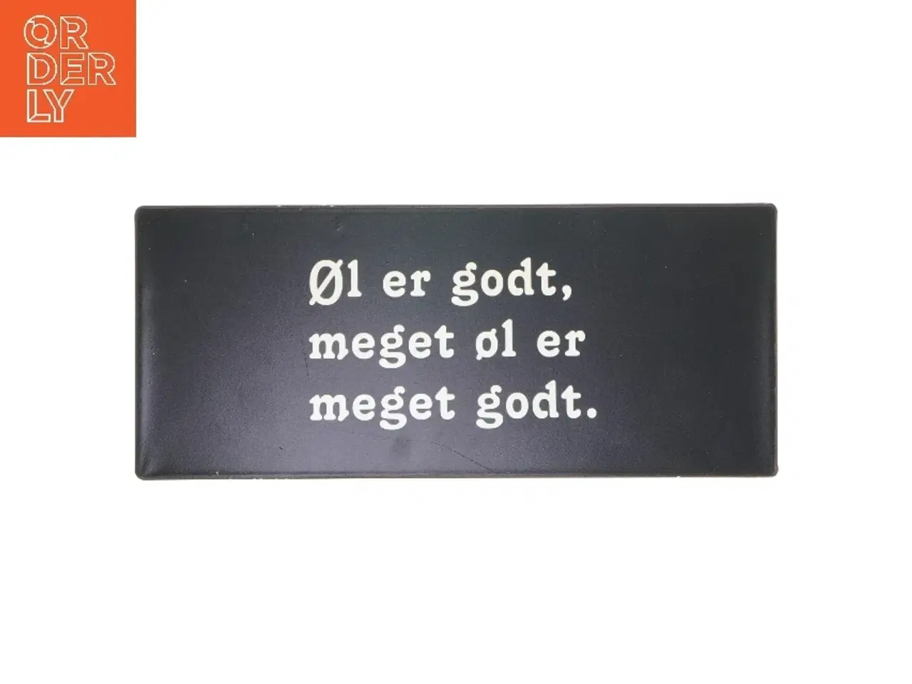 Billede 1 - Metal skilt med tekst fra Lafinesse (str. 30,5x13 cm)