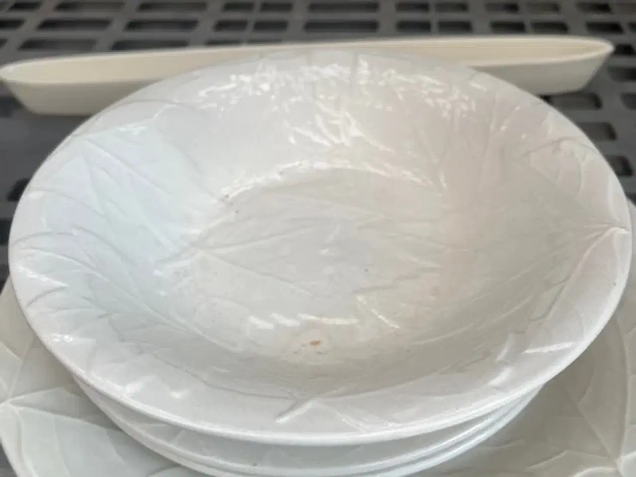 Billede 4 - Smukt MISO Durastone stel med reliefmønster–6 dele