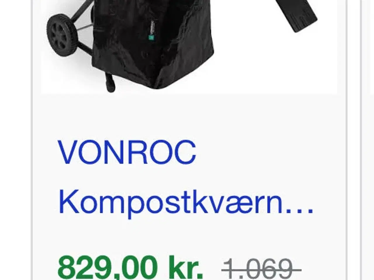 Billede 4 - Vonroc kompostkværn, lille men effektiv
