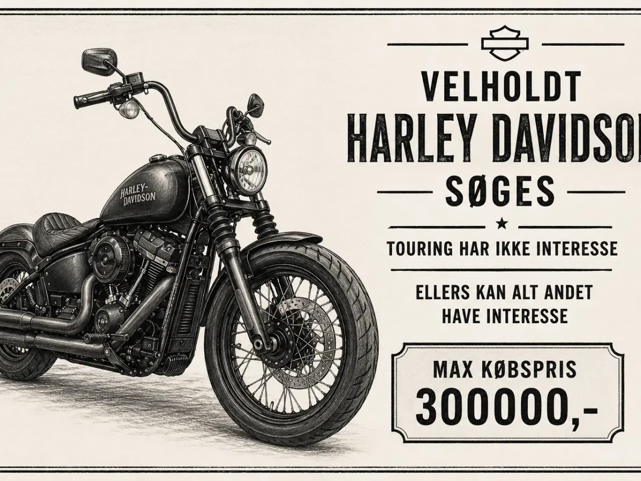 Billede 1 - Harley Davidson købes