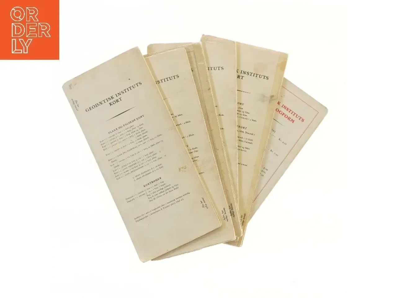 Billede 3 - Geodætisk Institut færdselskort (str.  6 stk 25,5x11,5 cm) (Bog)