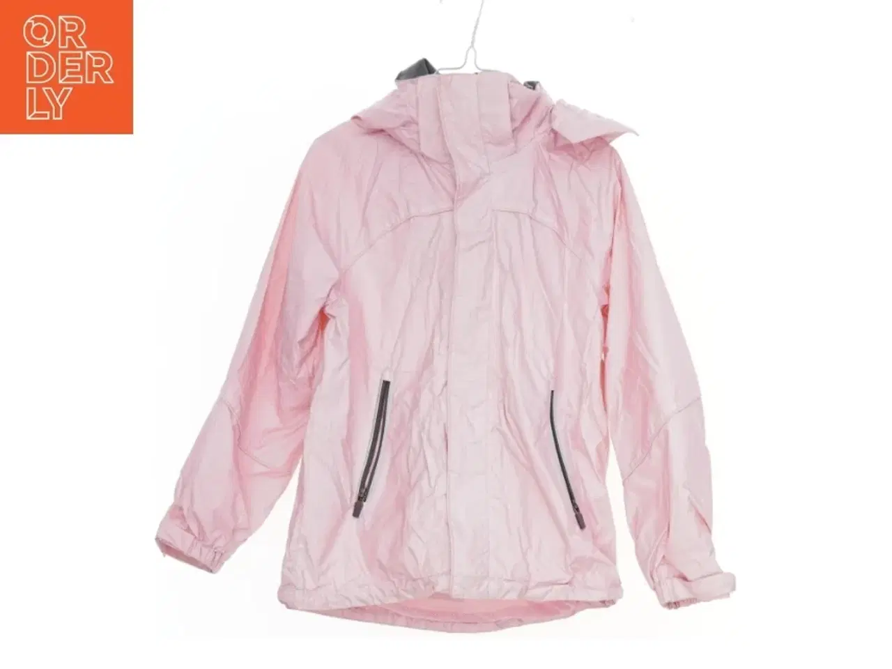 Billede 1 - Lyserød vindjakke med hætte fra H&M (str. 128)