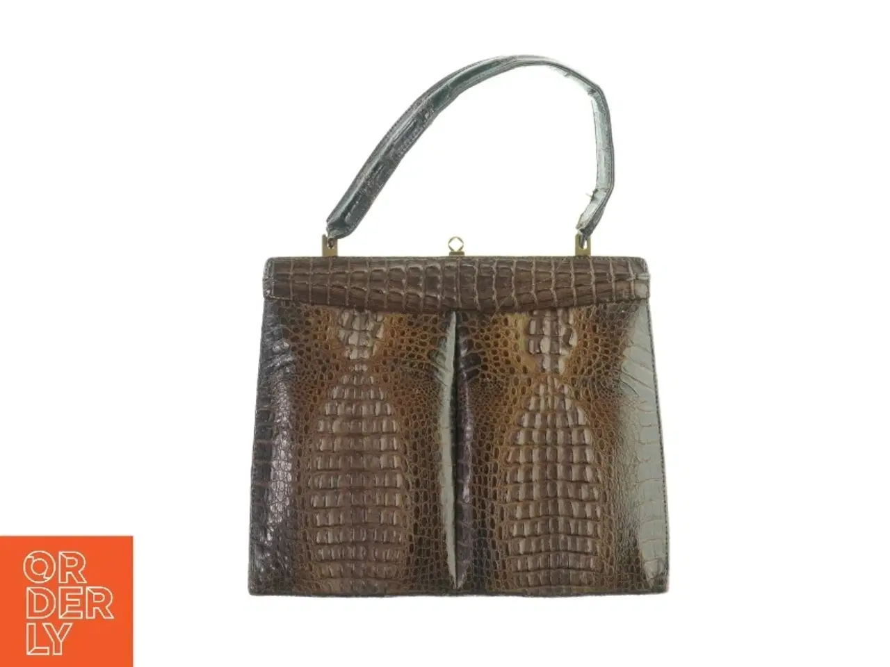 Billede 2 - Håndtaske med slangeskind fra Mutans (str. LB 20x25 cm)