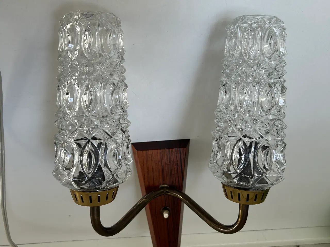 Billede 1 - Vintage Db. Lampet med glas