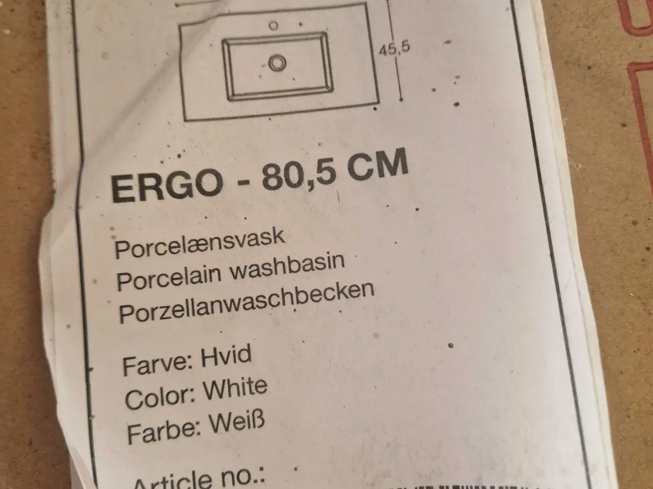 Billede 3 - Scanbad (ny) håndvask til badeværelse