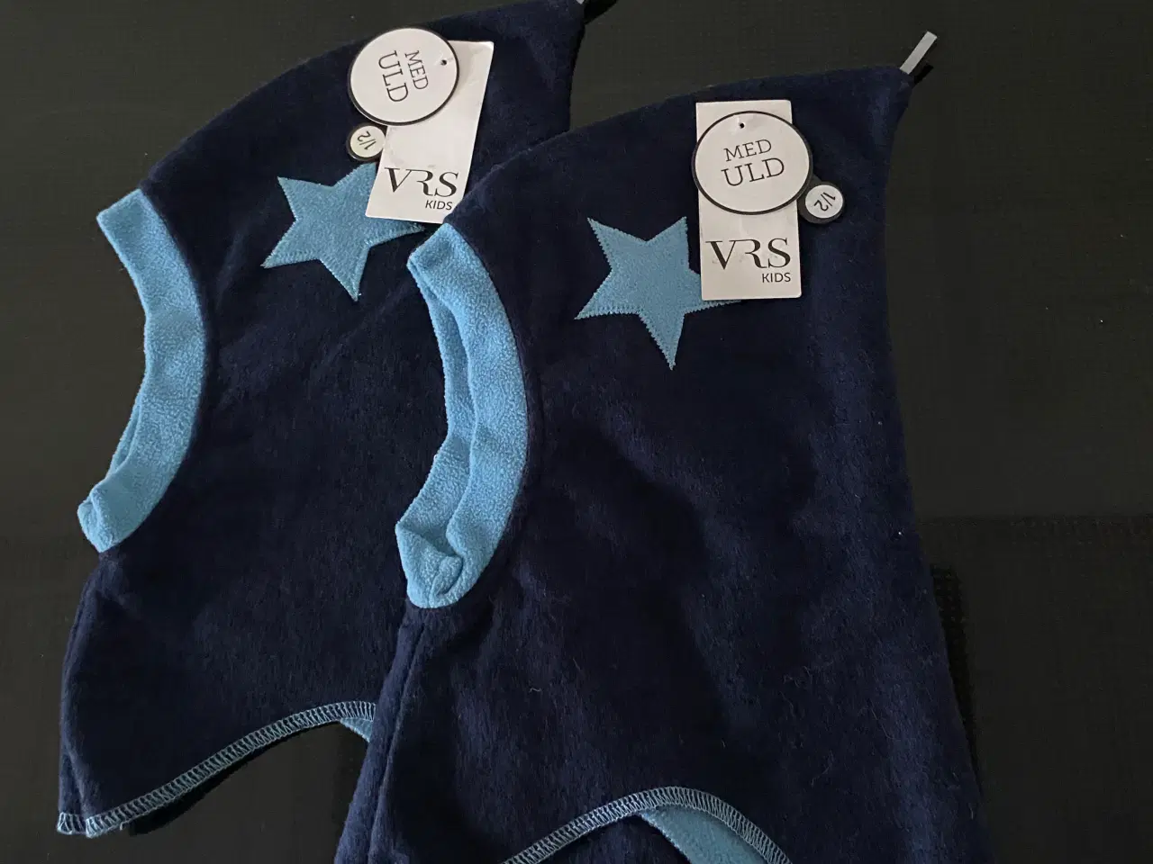 Billede 1 - 2 stk VRS Kids Elefanthuer med uld - nye med tags