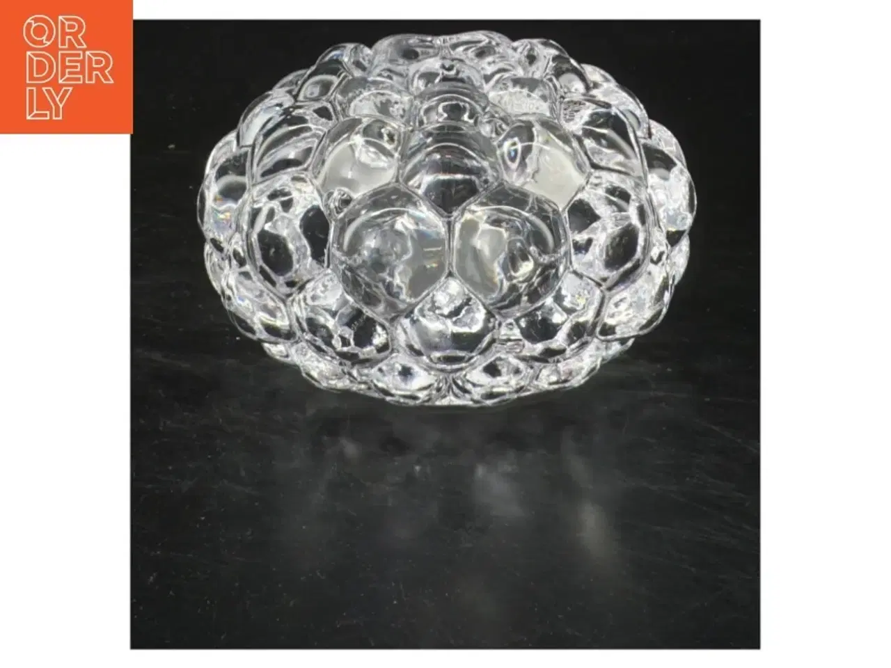 Billede 1 - Lysestage af glas (str. 7x11 cm)