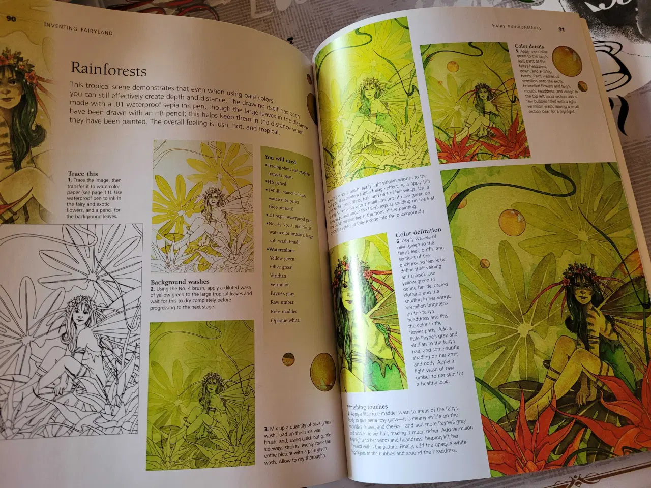 Billede 3 - Linda Ravensroft How to draw &pasning Fairyland 