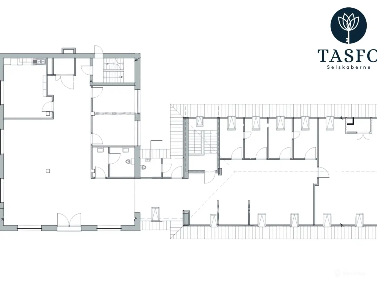 Billede 14 - Fleksibelt kontormiljø med lys. luft og karakter