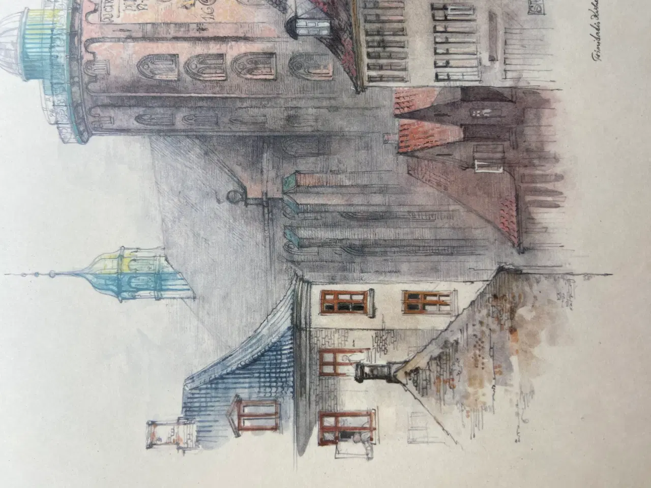 Billede 2 - Runde Tårn i ramme 