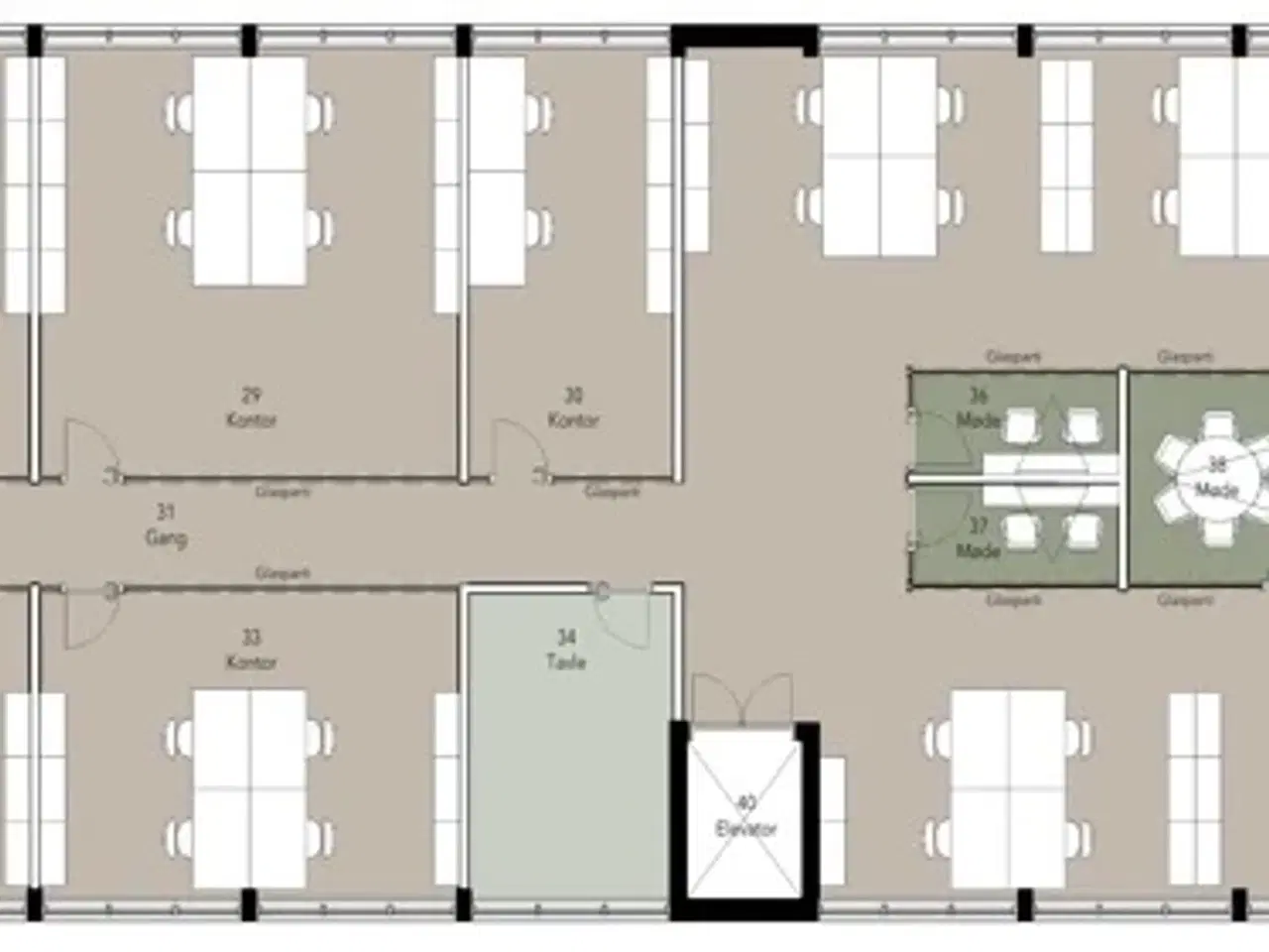 Billede 15 - Penthousekontor med nyistandsatte rammer i hjertet af Herlev