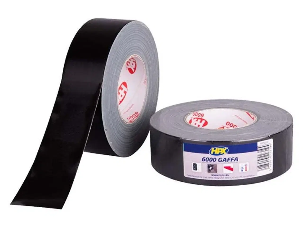 Billede 1 - Gaffa 6000 tape sort, 50mm x 25m