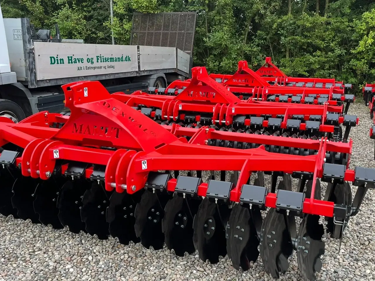 Billede 9 - Dexwal Mamut 4 m Med v-rings pakker og 560mm tallerkner