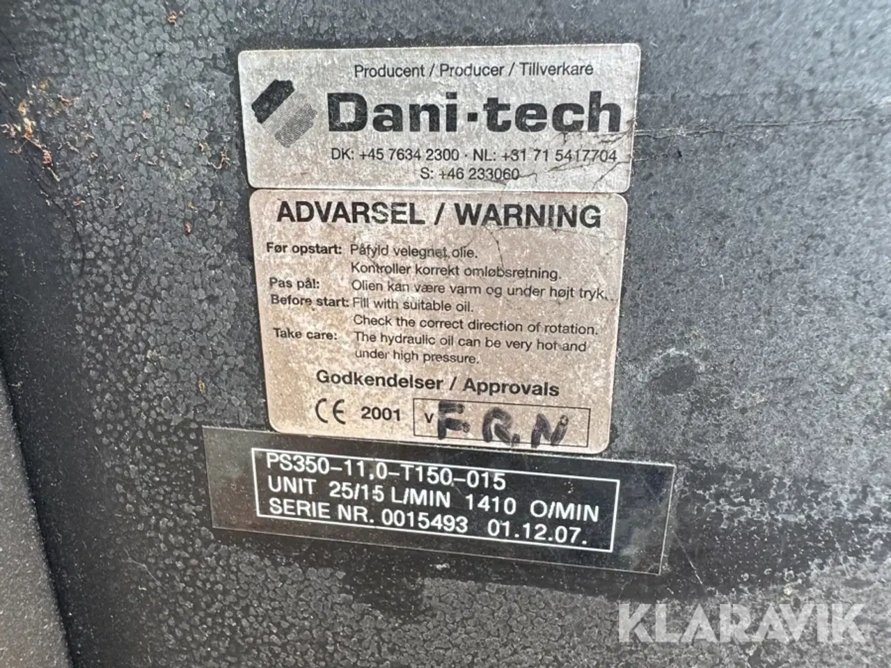 Billede 8 - Hydraulikstation Dani-tec høyer motor