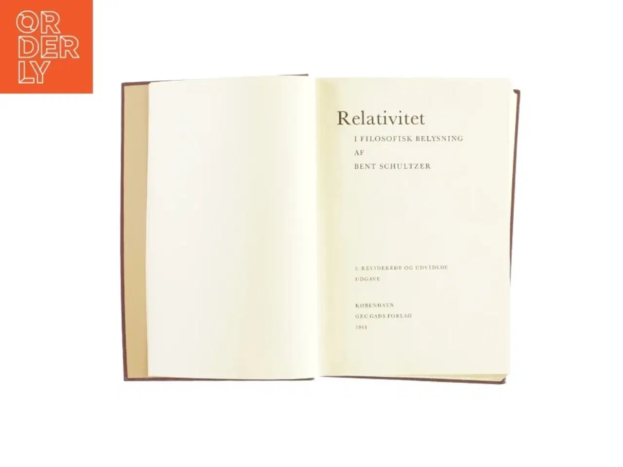 Billede 2 - Relativitet, anden udgave af Bent Schultzer (bog)