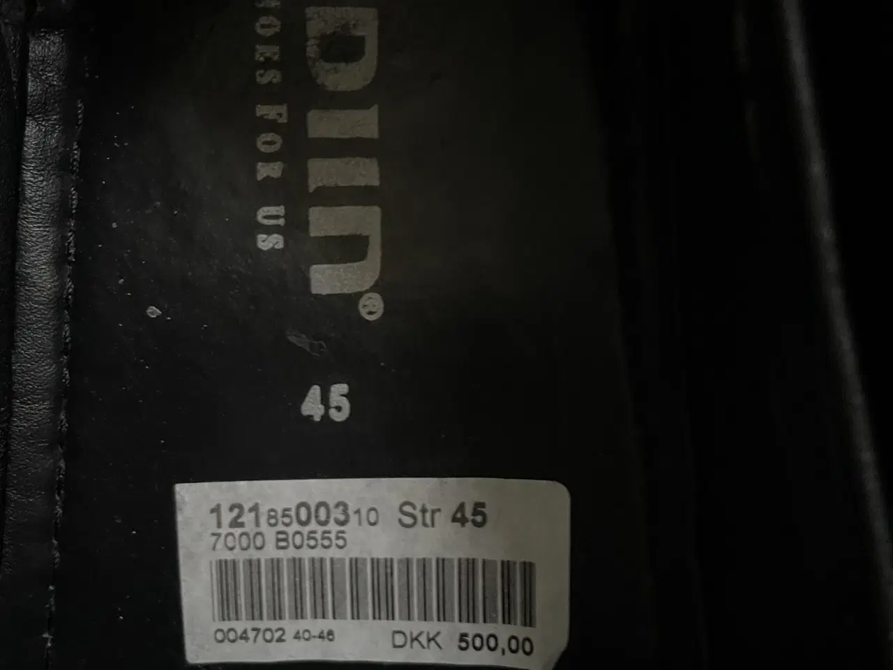 Billede 4 - Loafers sort skind