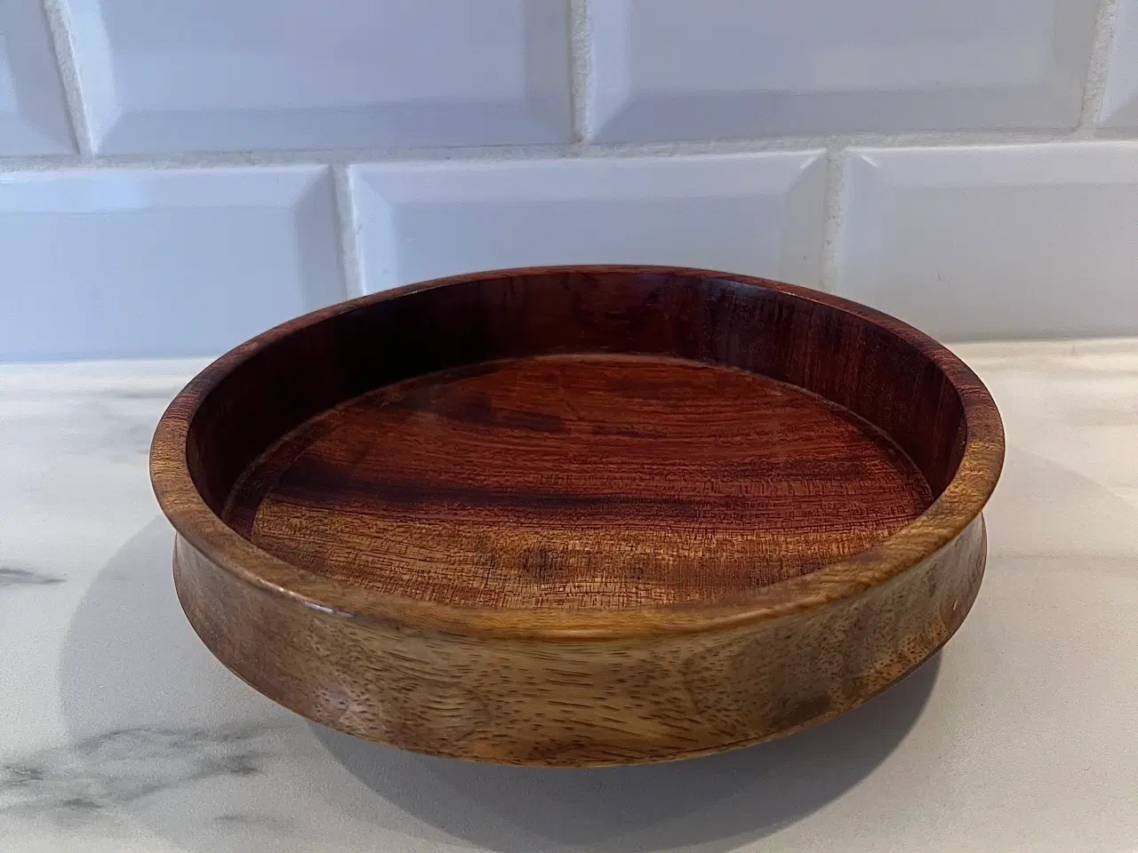 Billede 2 - Vintage bubinga wood skål 