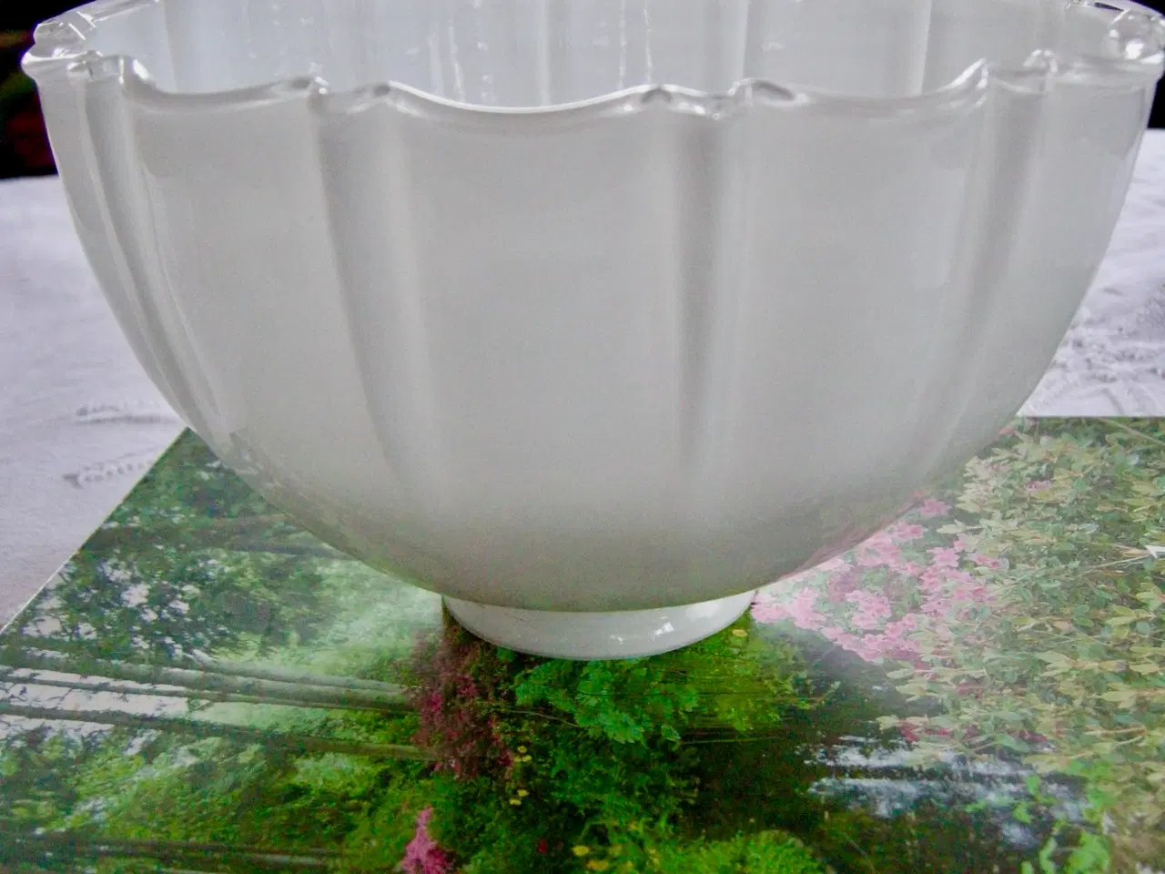 Billede 10 - Vintage pendel, Opalglasskærm, Mundblæst glasskærm