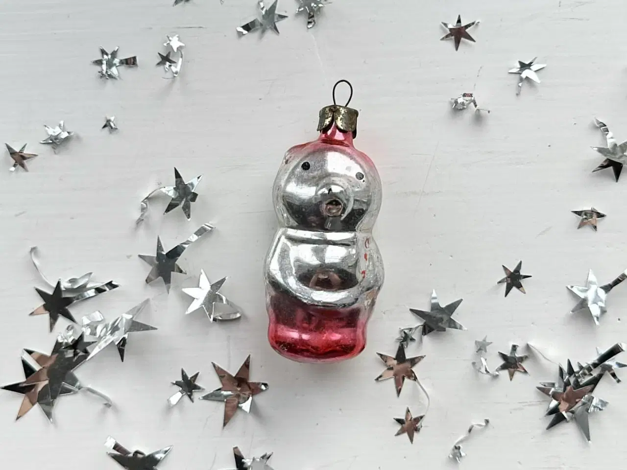 Billede 1 - Vintage julekugle, syngende bjørn