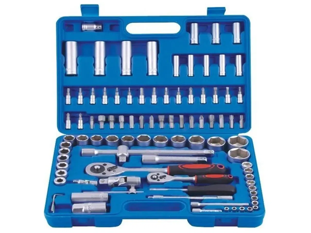 Billede 1 - Stort værktøjssæt med 94 dele.