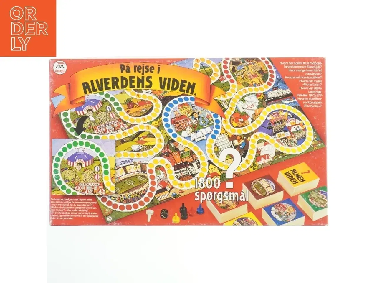 Billede 1 - Brætspil 'På rejse i alverdens viden' fra Danspil (str. 45x27 cm)