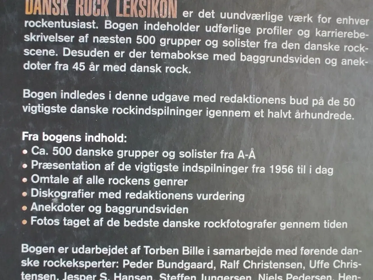 Billede 3 - dansk rockleksikon 1956-2002, af torben bille