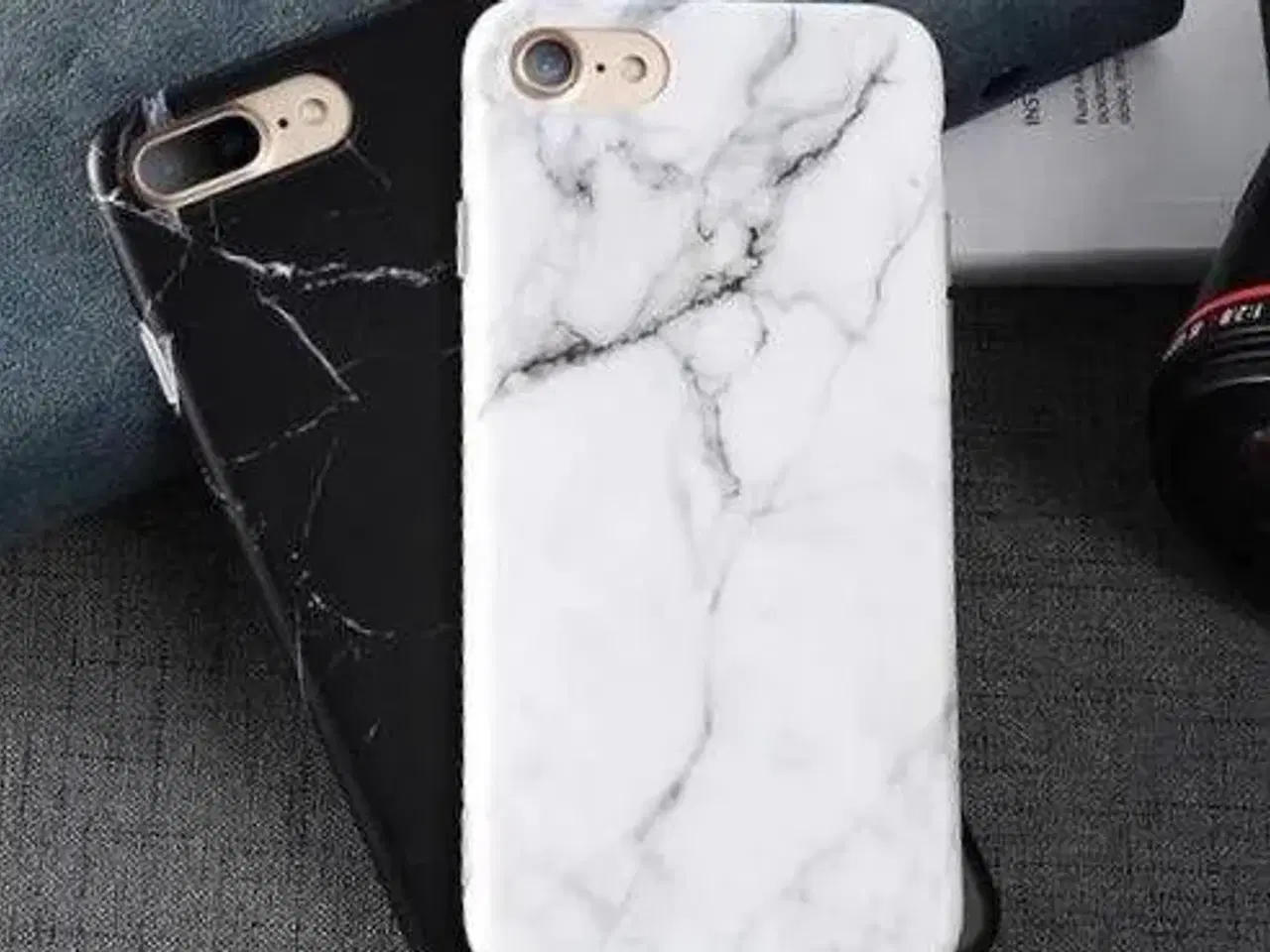 Billede 2 - Hvid marmor cover iPhone 6 6s 7 el 8