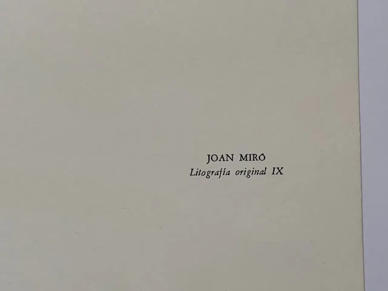 Billede 2 - Miró litografi