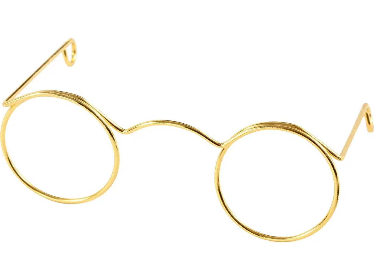 Billede 1 - Briller, B: 60 mm, hulstr. 21 mm, guld, 10stk./ 1 pk.