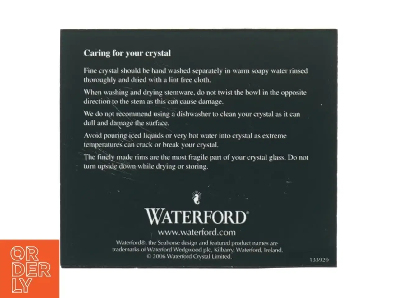 Billede 6 - Waterford Crystal ur (str. 9,5x10 cm)