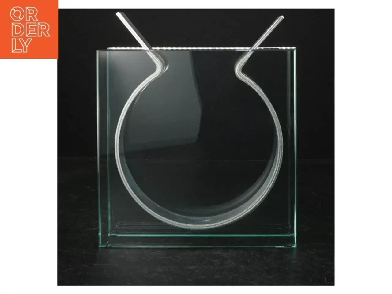 Billede 1 - Peter Hewitt Ribbon Vase 1990s Post Modern Glass Contemporary Art VTG MOMA