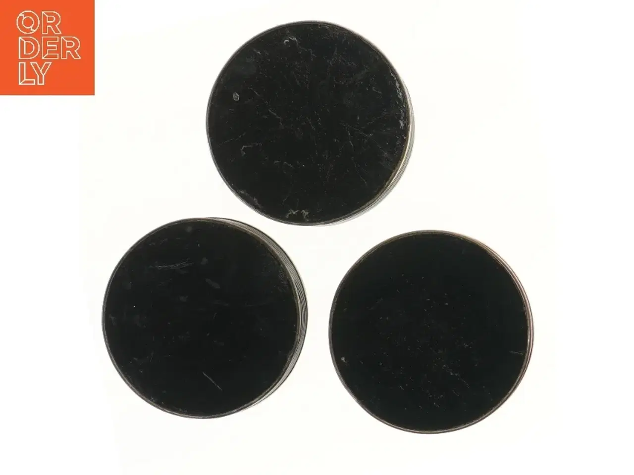 Billede 3 - Sæt af 3 sorte flaskebakker (str. 3 stk Ø 13,5 cm)