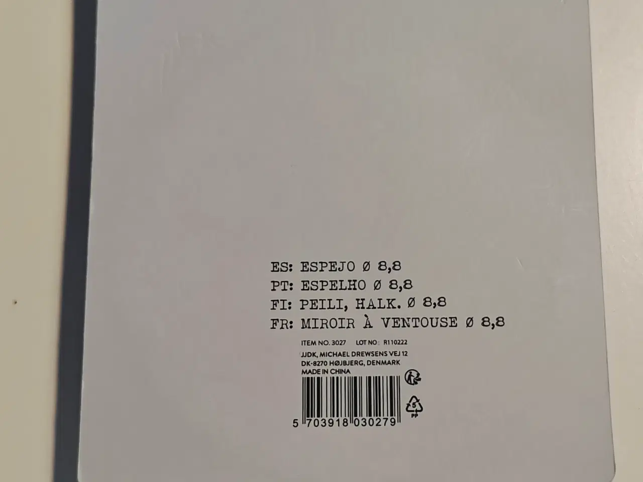 Billede 2 - Kosmetik spejl 8,8 cm. 10X forstørrelse