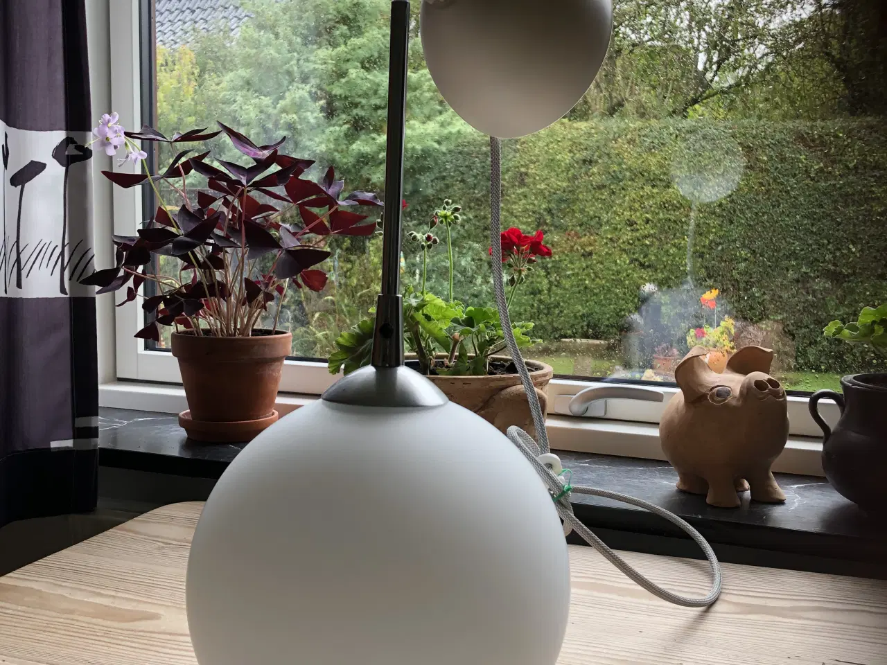 Billede 1 - Hvid cafe lampe, glas Nordlux 20 cm