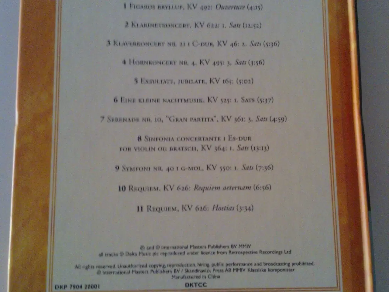 Billede 3 - CD: Mozart