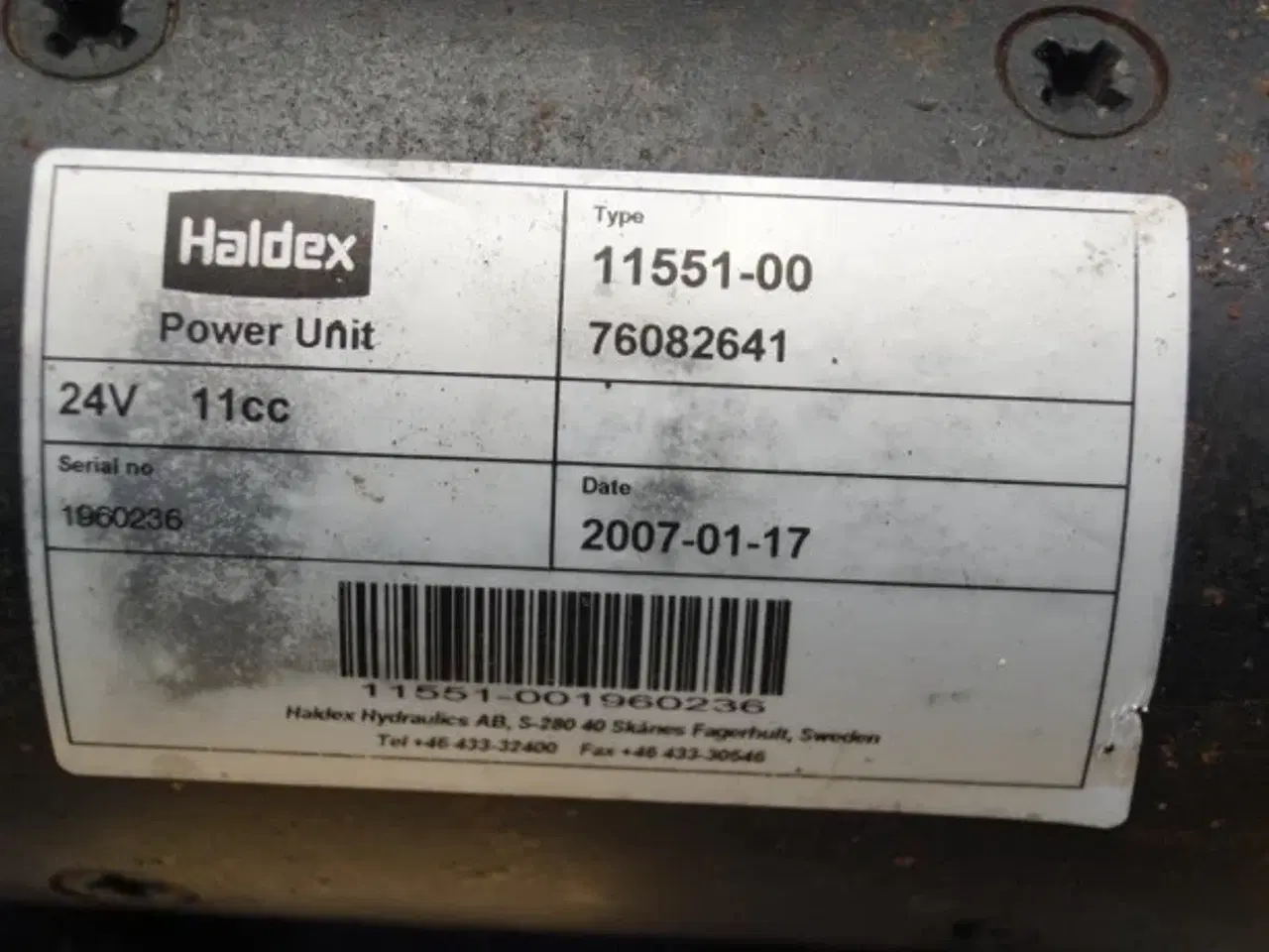 Billede 3 - Case 621D Elektrisk hydraulikpumpe 380013A1