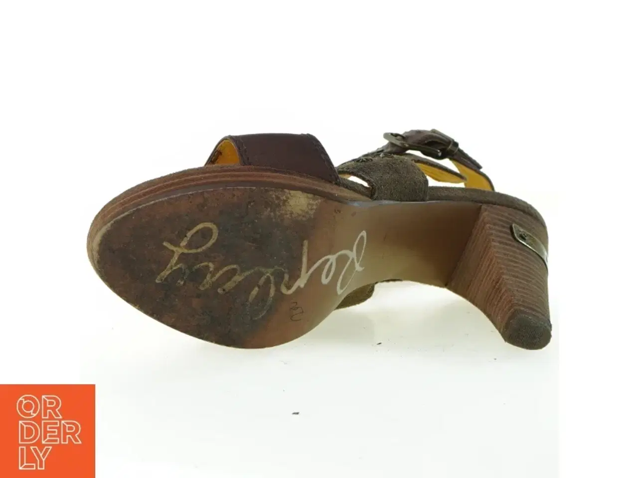 Billede 4 - Læder Sandaler Sko med hæl og metal stjerner fra Replay (str. 40)