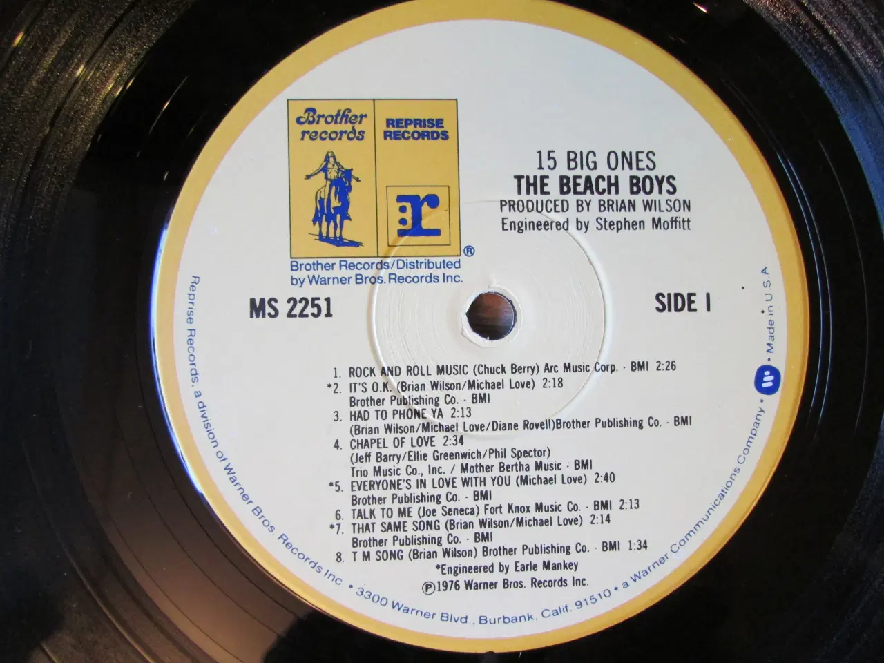 Billede 5 -  THE BEACH BOYS - 15 BIG ONES LP