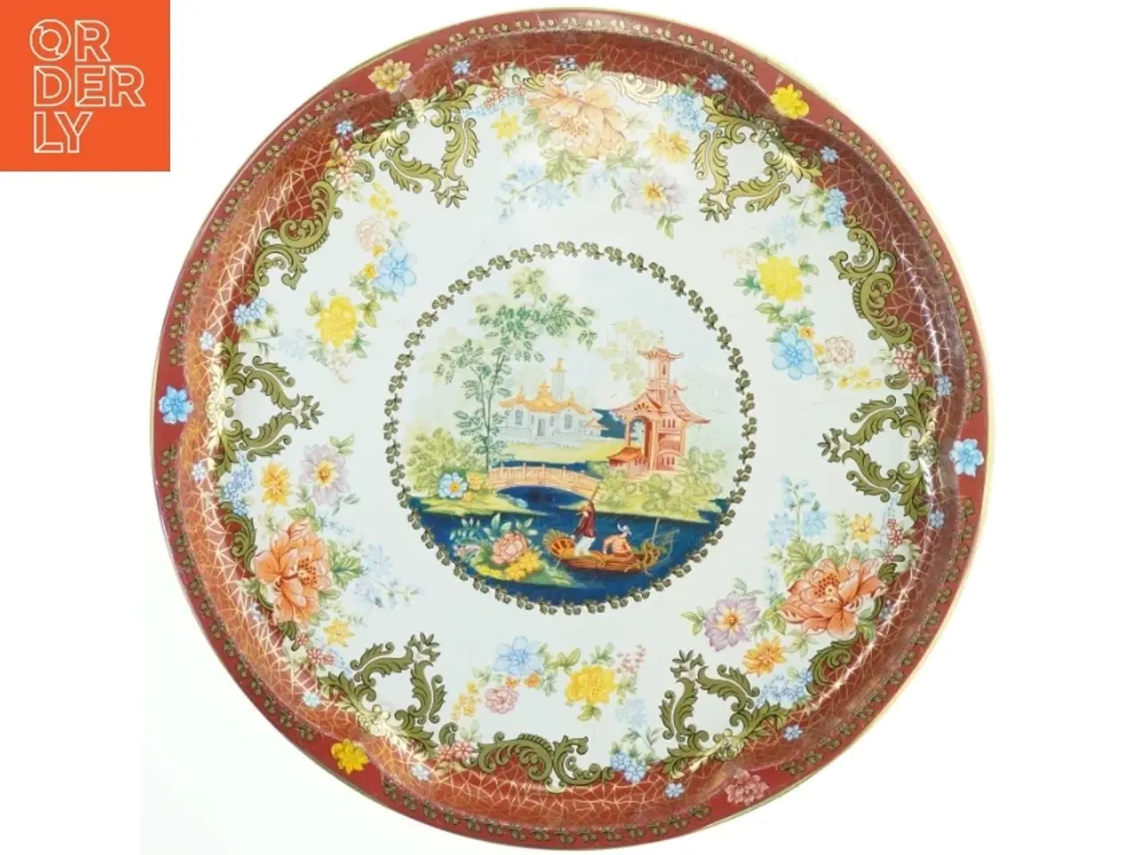 Billede 1 - Britisk vintage Daher serveringsbakke Ø 42 cm fra The Metal Box Co. (str. Ø 42 cm)