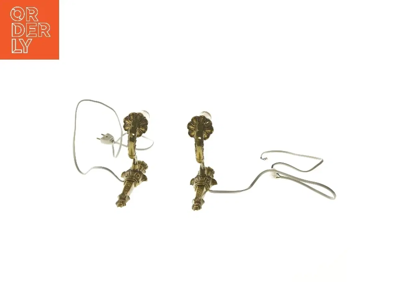 Billede 4 - Væglamper i messing (str. 33 cm)