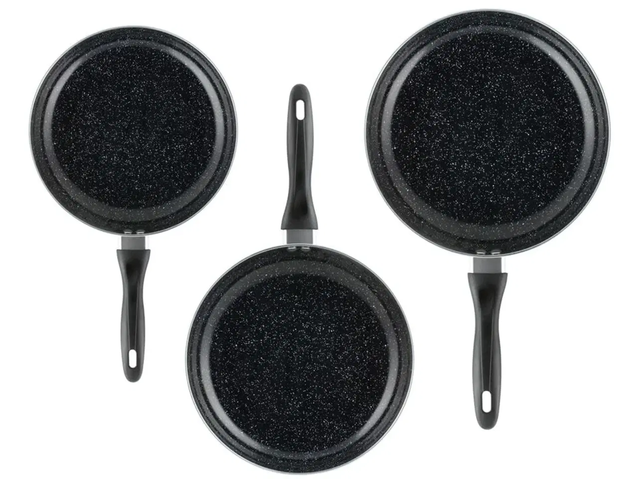 Billede 1 - Pandesæt med 3 stk. pander i str. 24, 26 og 28 cm.