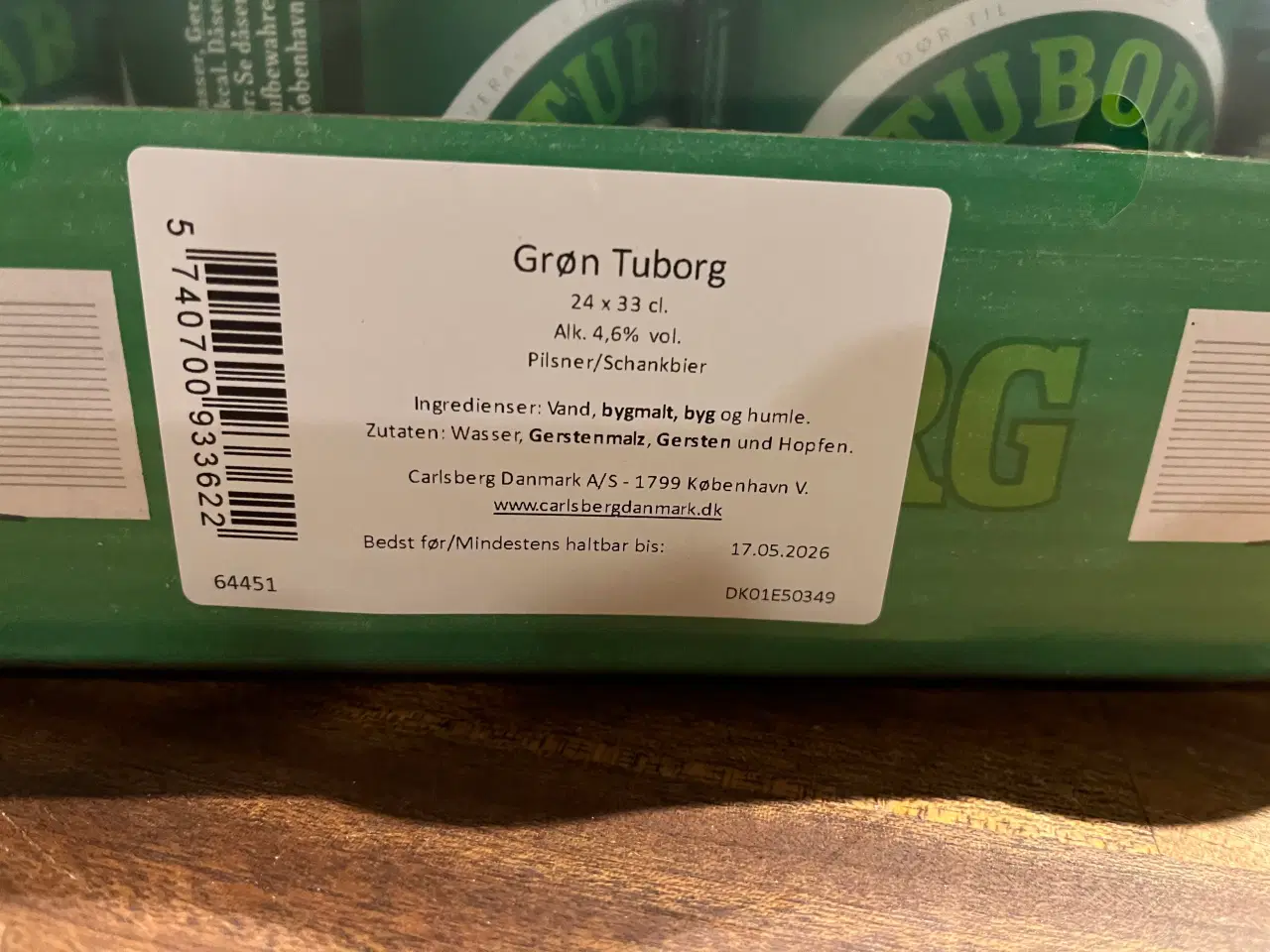 Billede 2 - 1 kasse Tuborg