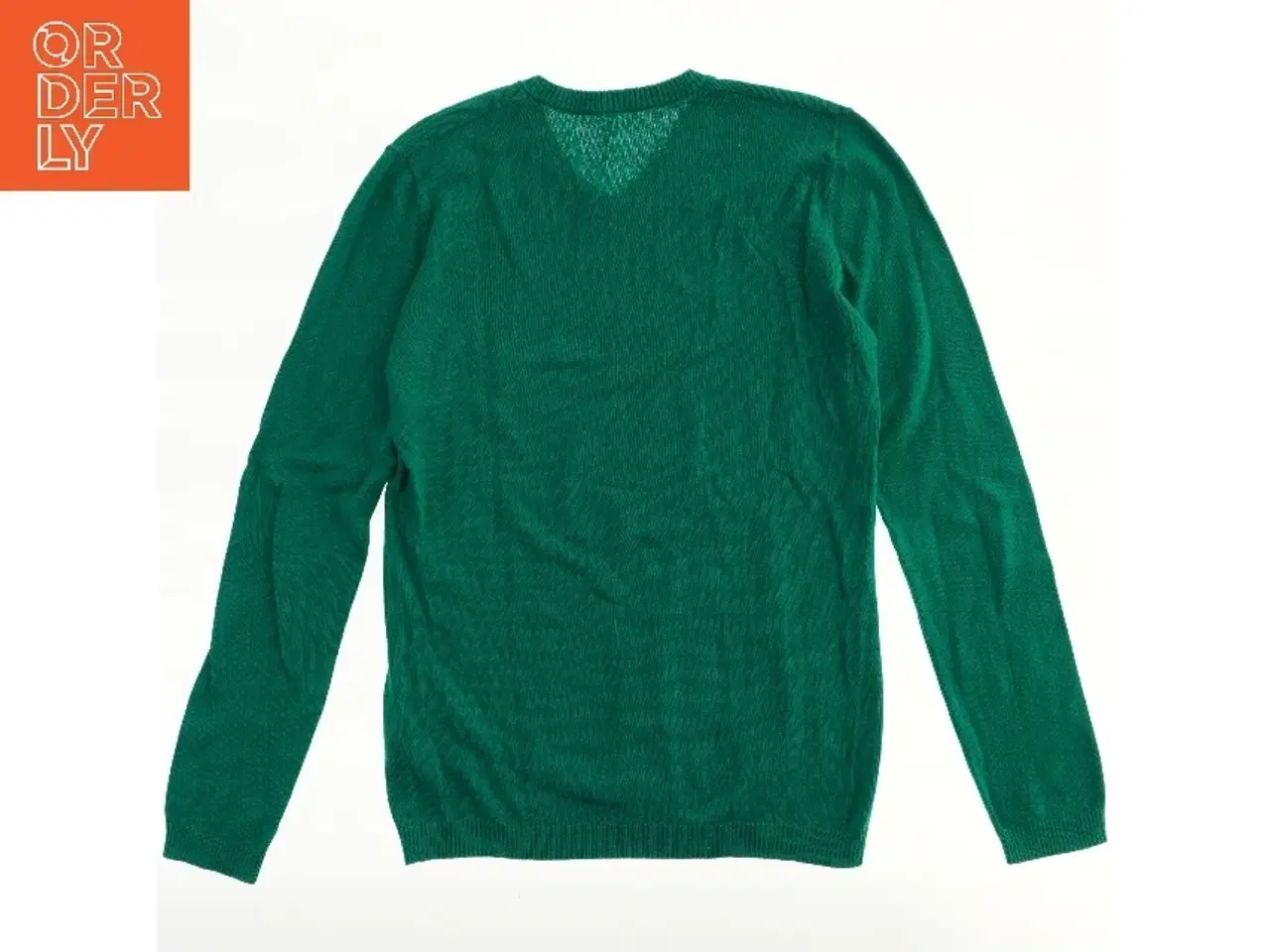 Billede 2 - Grøn V-hals Trøje fra United Colors Of Benetton (str.  bryst:43 længde:64 cm)