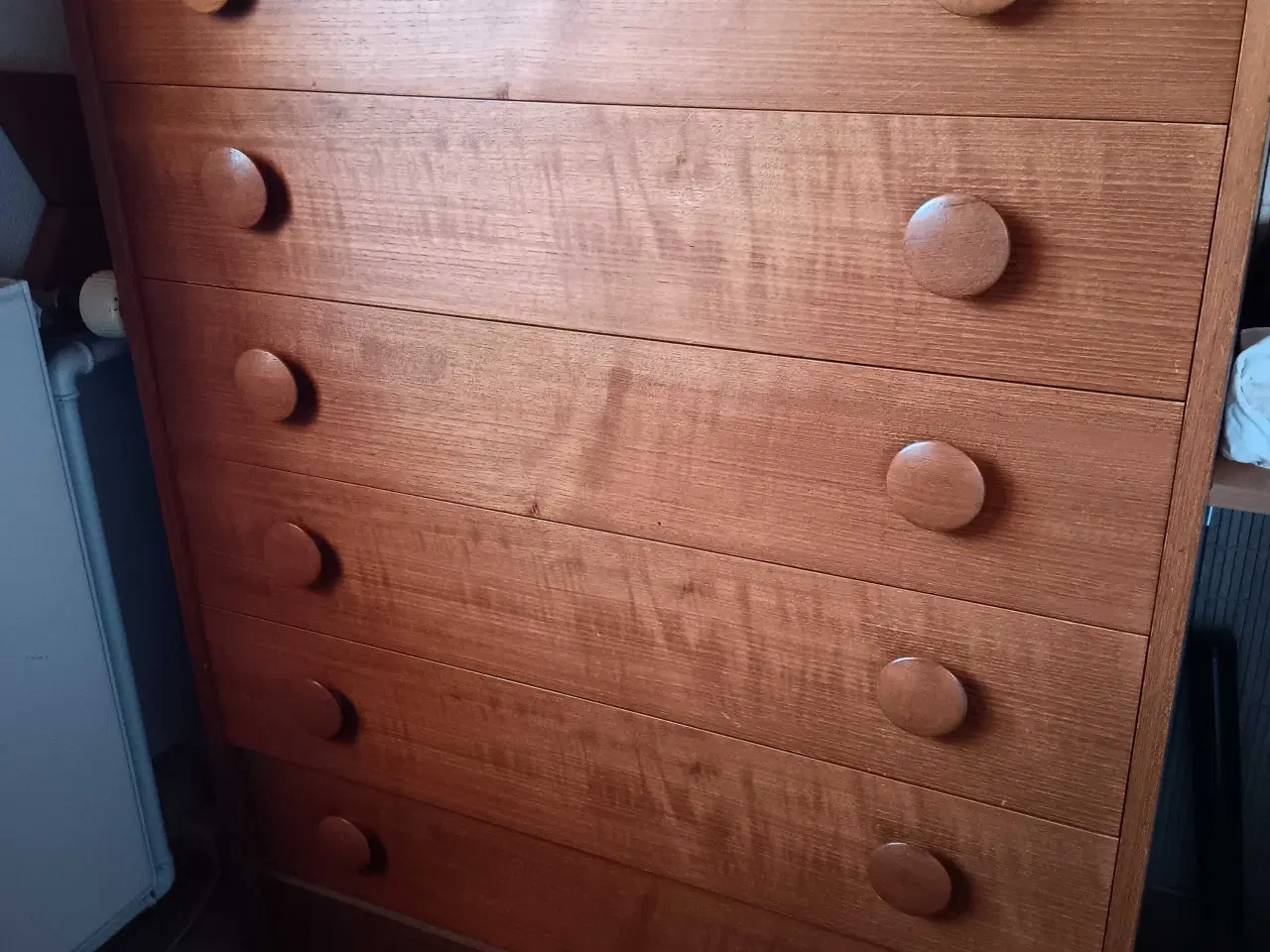 Billede 1 - Teaktræskommode 6 sk.