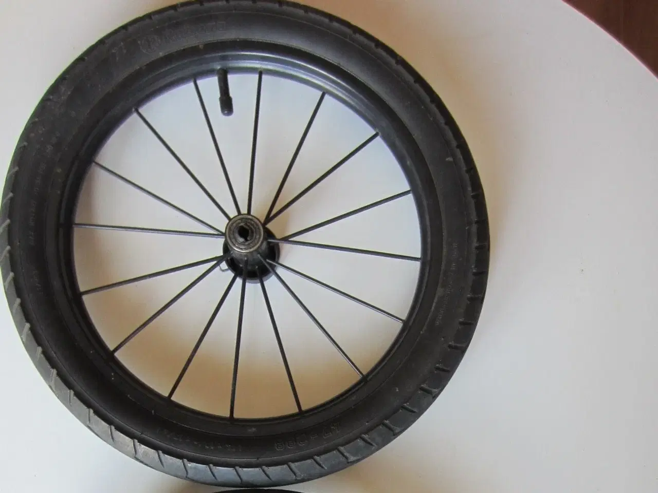 Billede 1 - Barnevognshjul 14 tommer klikhjul med kuglelejer