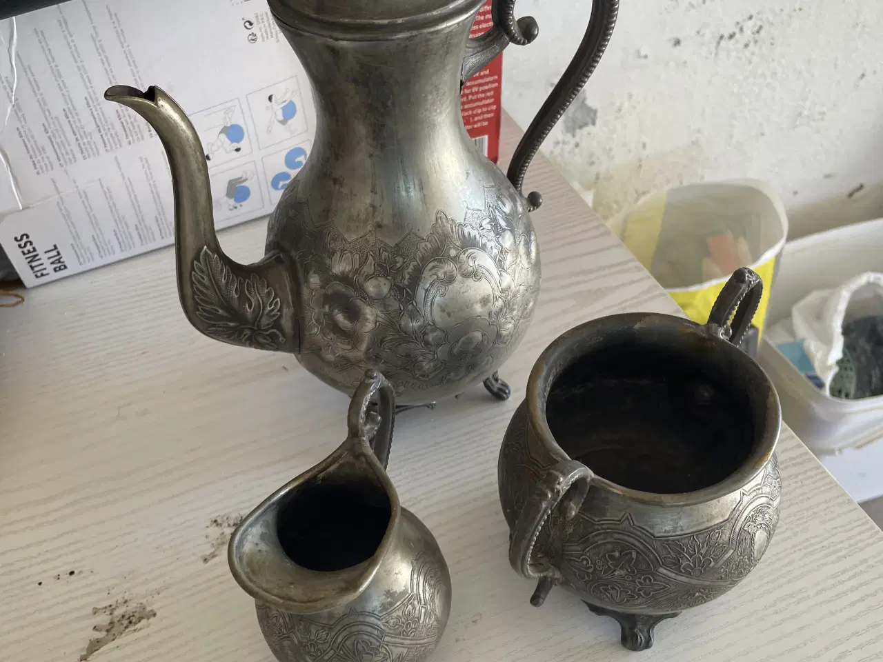 Billede 3 - Kaffekande/ sukker /fløde