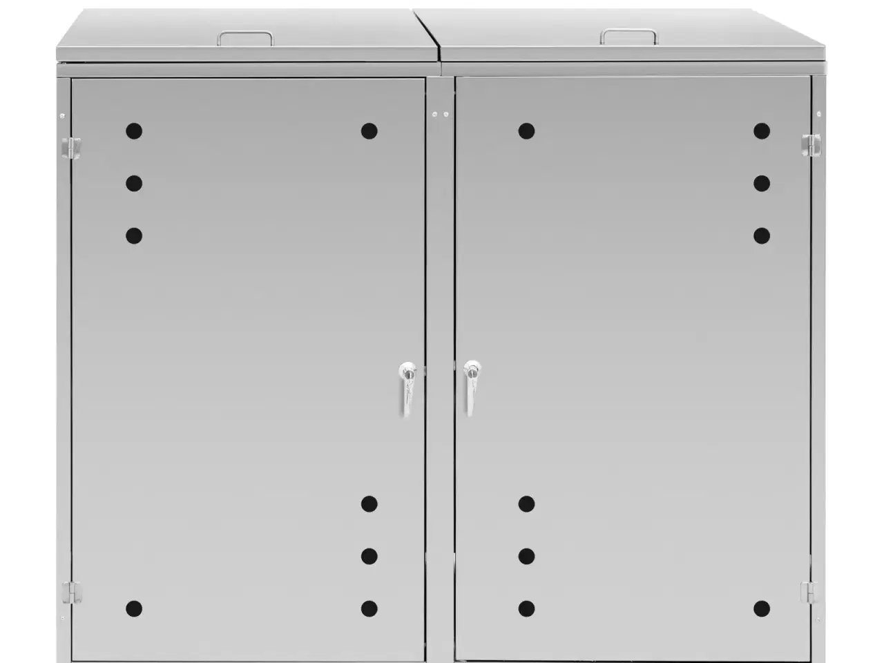 Billede 5 - Skraldespandsskjuler – 2 x 240 l – med lufthuller