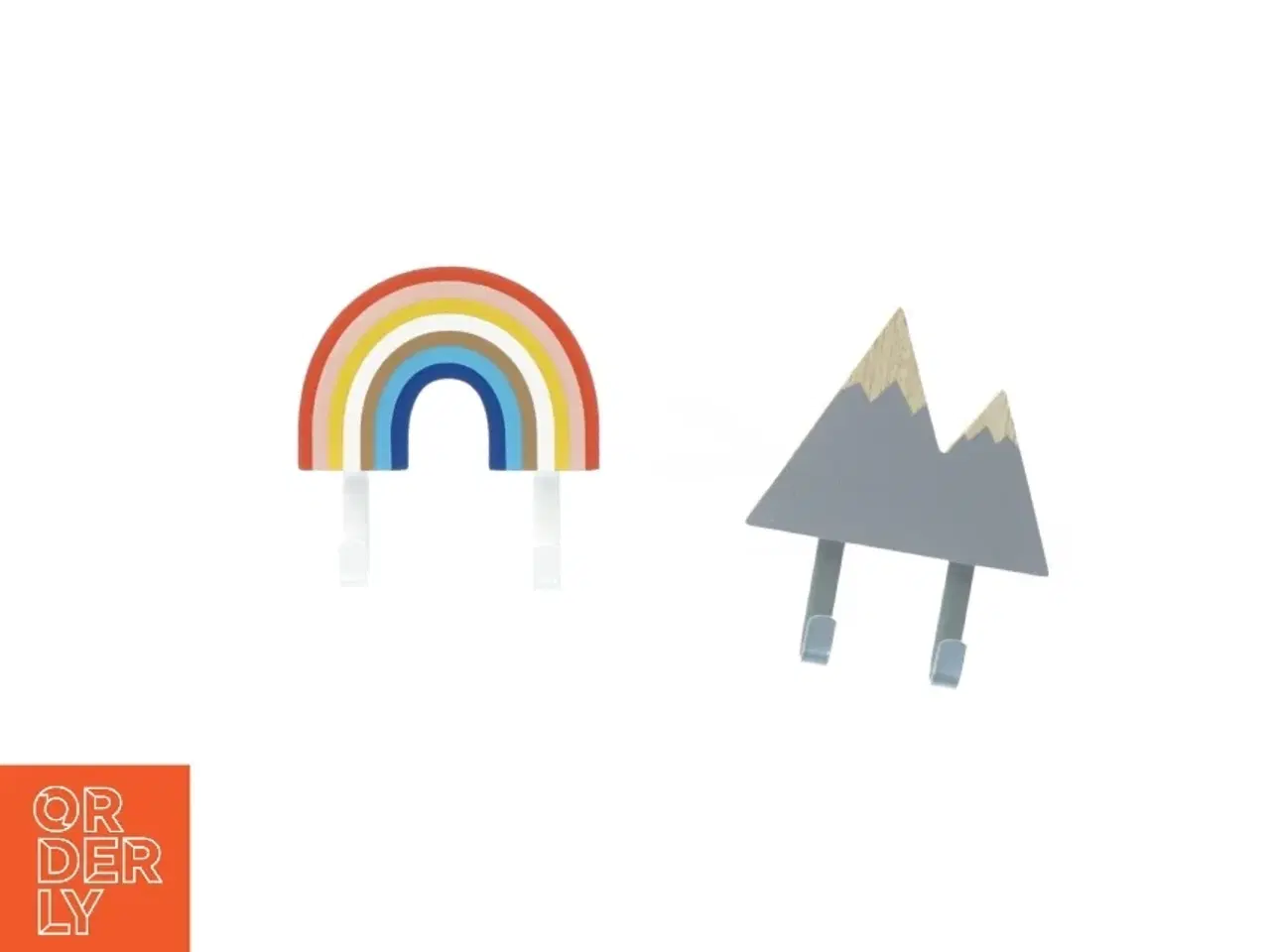 Billede 1 - Knager, regnbue og bjerge (str. 13 x 11 cm)