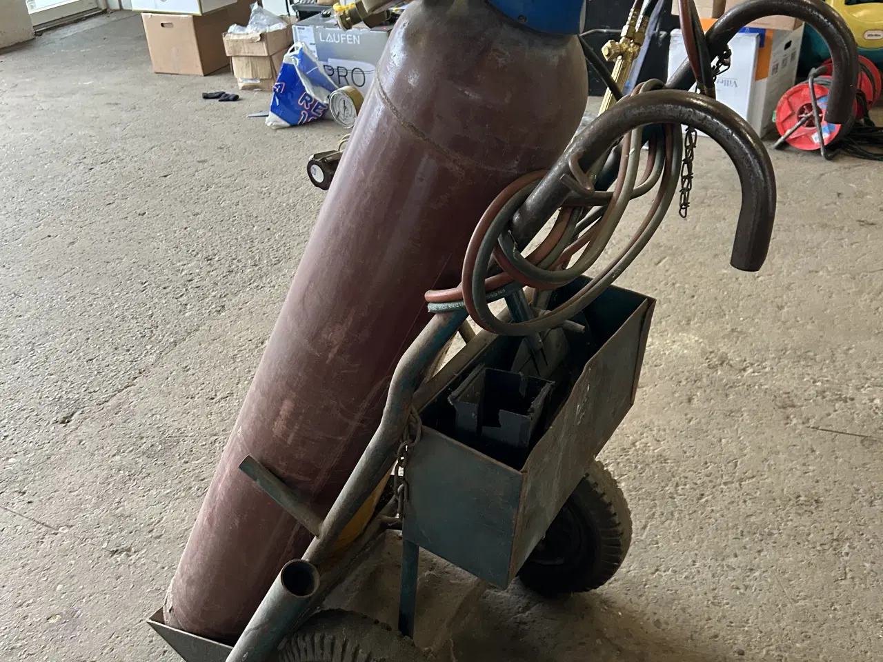 Billede 2 - Skærebrænder sæt på vogn 